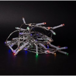 Entac Χριστουγεννιάτικα Λαμπάκια IP44 48 LED με Χρονοδιακόπτη Πολύχρωμα 4m (3xAA Δεν περιλαμβ.)