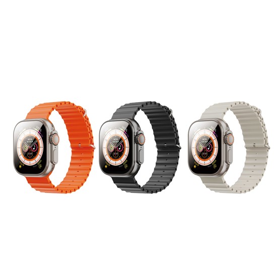 XO M9 Ultra Wireless Charging Smart Sports Call Watch (Ασημί)