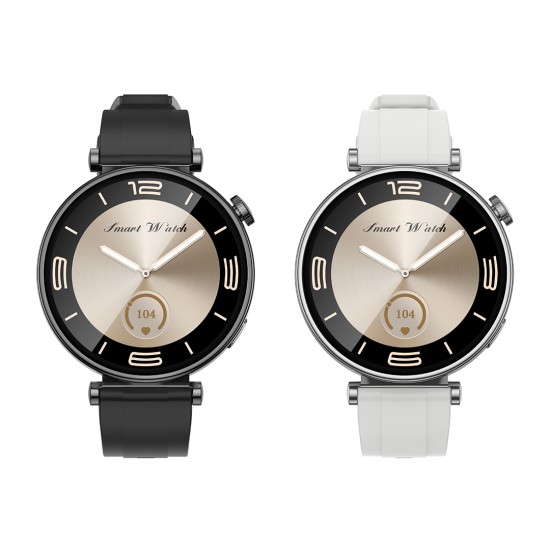 XO GT4 mini AMOLED Smart Αθλητικό Ρολόι SmartWatch Ασημί