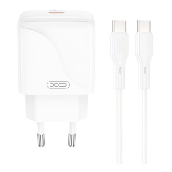 XO L141 Φορτιστής Γρήγορης Φόρτισης USB-C 20W με Καλώδιο Type-C