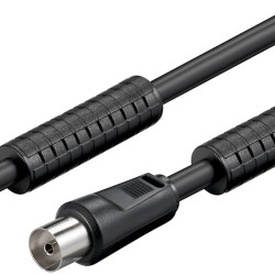 Καλώδιο RF 1.5m Μαύρο Φερρίτη Καλώδιο RF 1.5m Μαύρο Φερρίτη
