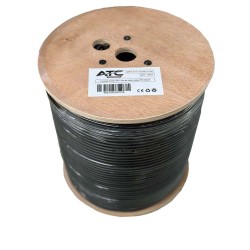 ATC Στροφείο RF ATC-723 RG6 300μ PET Μαύρο