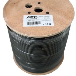 ATC Στροφείο RF ATC-723 RG6 300μ PET Μαύρο ATC Στροφείο RF ATC-723 RG6 300μ PET Μαύρο