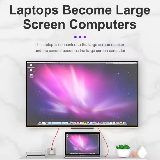 Αντάπτορας Type-C σε HDTV με USB καλώδιο 4k 30hz Αντάπτορας Type-C σε HDTV με USB καλώδιο 4k 30hz
