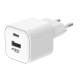ATC-CH10 Φορτιστής PD με 2 Θύρες USB-Α & Type-C 12W