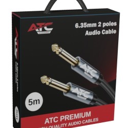 ATC HQ 6.35 Mono / 6.35 Mono Cable 5.0m ATC HQ 6.35 Mono / 6.35 Mono Cable 5.0m