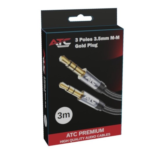 ATC HQ 3.5mm M / M Cable 3m ATC HQ 3.5mm M / M Cable 3m