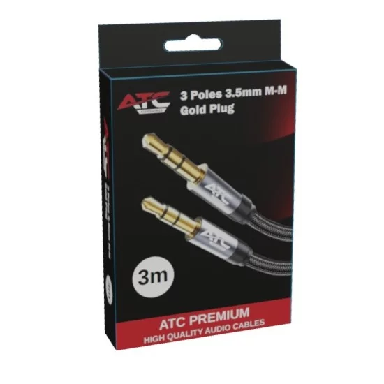 ATC HQ 3.5mm M / M Cable 3m ATC HQ 3.5mm M / M Cable 3m