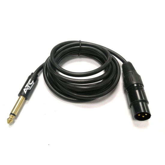 ATC HQ 6.35mm Mono / Canon Male Cable 2m ATC HQ 6.35mm Mono / Canon Male Cable 2m