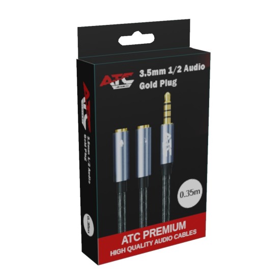 Μετατροπέας ATC HQ 3.5mm 4PIN Θηλ. Σε 2x 3.5mm 0.35m Μετατροπέας ATC HQ 3.5mm 4PIN Θηλ. Σε 2x 3.5mm 0.35m
