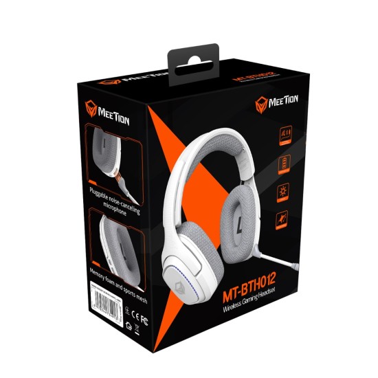 Meetion BTH012 2.4G Bluetooth Gaming Ακουστικά Λευκό Meetion BTH012 2.4G Bluetooth Gaming Ακουστικά Λευκό