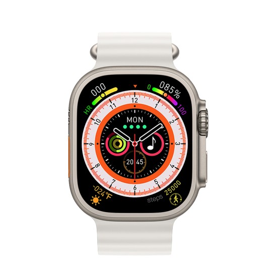 XO M9 Ultra Wireless Charging Smart Sports Call Watch (Ασημί)