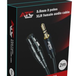 3.5mm 3 poles - XLR female audio cable 2m 3.5mm 3 poles - XLR female audio cable 2m