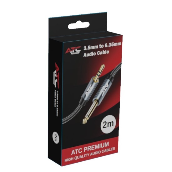 Καλώδιο ATC HQ 3.5mm Stereo / 6.35 Mono 2m Καλώδιο ATC HQ 3.5mm Stereo / 6.35 Mono 2m
