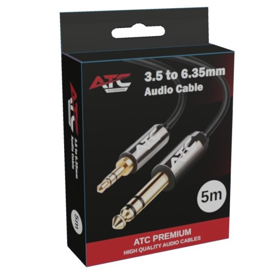 ATC HQ 3.5mm ST / 6.35 ST 5.0m Cable ATC HQ 3.5mm ST / 6.35 ST 5.0m Cable