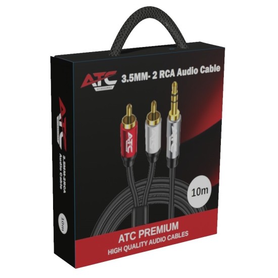 ATC HQ 3.5mm M/ 2 x RCA 10m Cable ATC HQ 3.5mm M/ 2 x RCA 10m Cable