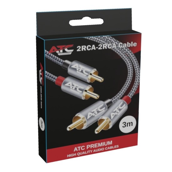 ATC HQ 2xRCA / 2xRCA 3m Cable ATC HQ 2xRCA / 2xRCA 3m Cable