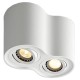 Avide Φωτιστικό Οροφής GU10 Spot Light Στρογγυλό Λευκό Περιστρεφόμενο Διπλό Avide Φωτιστικό Οροφής GU10 Spot Light Στρογγυλό Λευκό Περιστρεφόμενο Διπλό