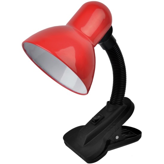Avide Basic Φωτιστικό Γραφείου Κλιπ Κόκκινο Max 60W Avide Basic Φωτιστικό Γραφείου Κλιπ Κόκκινο Max 60W