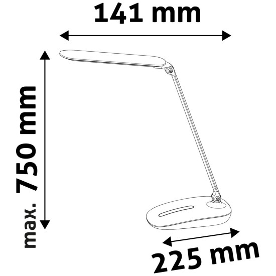 Avide LED Φωτιστικό Γραφείου με Ντίμερ Αφής Μαύρο 10W Avide LED Φωτιστικό Γραφείου με Ντίμερ Αφής Μαύρο 10W