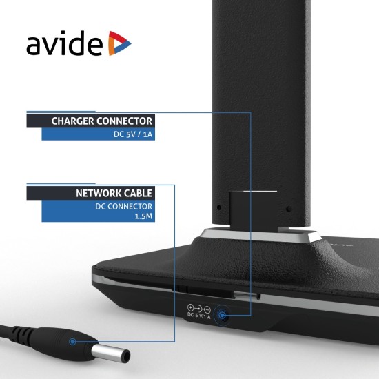 Avide LED Φωτιστικό Γραφείου Δερμάτινο με Ημερολόγιο Μαύρο 6W Avide LED Φωτιστικό Γραφείου Δερμάτινο με Ημερολόγιο Μαύρο 6W