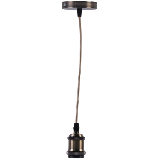 Avide Κρεμαστό Φωτιστικό Οροφής Socket Bronze 1xE27 Avide Κρεμαστό Φωτιστικό Οροφής Socket Bronze 1xE27