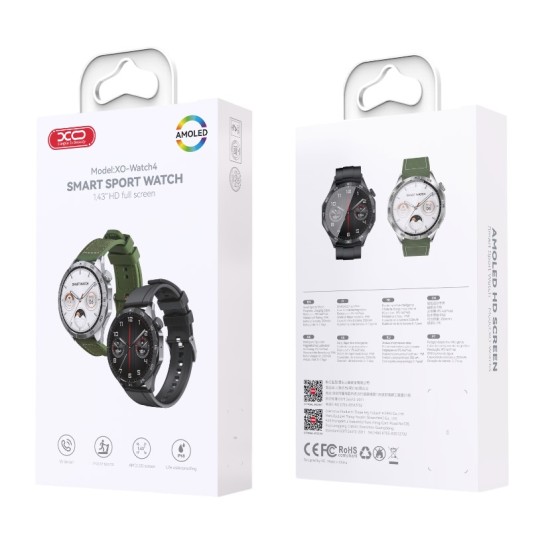 XO Watch4 AMOLED Smart Αθλητικό Ρολόι Κλήσεων Πράσινο XO Watch4 AMOLED Smart Αθλητικό Ρολόι Κλήσεων Πράσινο