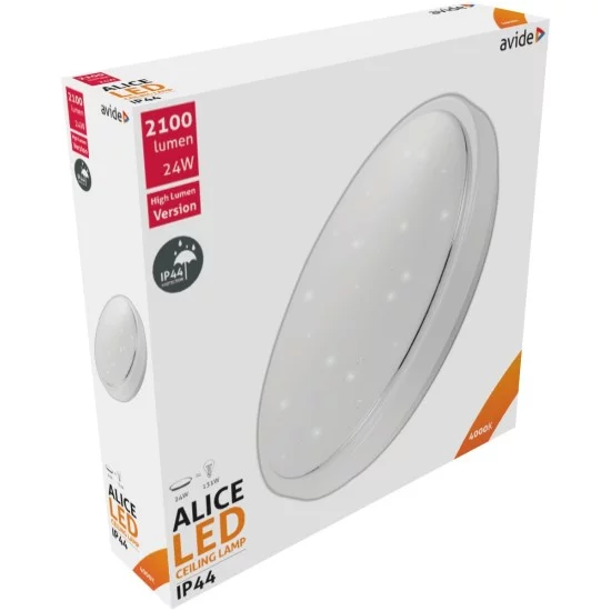 Avide LED Πλαφονιέρα Oyster IP44 Alice 24W 380*110mm NW 4000K Avide LED Πλαφονιέρα Oyster IP44 Alice 24W 380*110mm NW 4000K