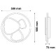 Avide Design Oyster Arlo 67W(33.5+33.5) με RF Χειριστήριο Avide Design Oyster Arlo 67W(33.5+33.5) με RF Χειριστήριο