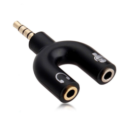 Μετατροπέας 3.5mm 4 poles to 2x3.5mm Audio jack Μετατροπέας 3.5mm 4 poles to 2x3.5mm Audio jack