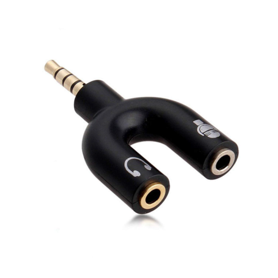 Μετατροπέας 3.5mm 4 poles to 2x3.5mm Audio jack Μετατροπέας 3.5mm 4 poles to 2x3.5mm Audio jack
