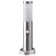Avide Εξωτερικό Φωτιστικό Κήπου Boca 1xE27 450mm IP44 Σατέν Νίκελ Φωτοκύτταρο Avide Εξωτερικό Φωτιστικό Κήπου Boca 1xE27 450mm IP44 Σατέν Νίκελ Φωτοκύτταρο