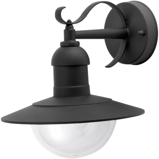 Avide Εξωτερικό Φωτιστικό Τοίχου Imperial 1xE27 IP44 Μαύρο Avide Εξωτερικό Φωτιστικό Τοίχου Imperial 1xE27 IP44 Μαύρο
