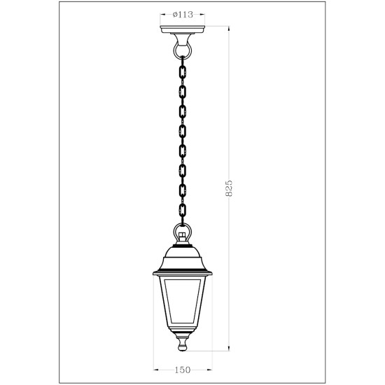 Avide Εξωτερικό Φωτιστικό Οροφής Blake 1xE27 82.5cm IP44 Μαύρο Avide Εξωτερικό Φωτιστικό Οροφής Blake 1xE27 82.5cm IP44 Μαύρο