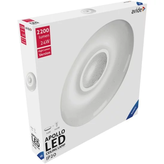 Avide LED Μοντέρνα Πλαφονιέρα Οροφής Apollo 24W 410*70mm Ψυχρό 6400K Avide LED Μοντέρνα Πλαφονιέρα Οροφής Apollo 24W 410*70mm Ψυχρό 6400K