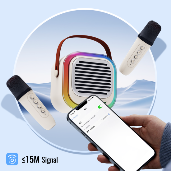 ATC-12 Ασύρματο Ηχείο Καραόκε 10W RGB