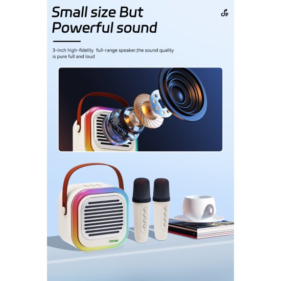 ATC-12 Ασύρματο Ηχείο Καραόκε 10W RGB