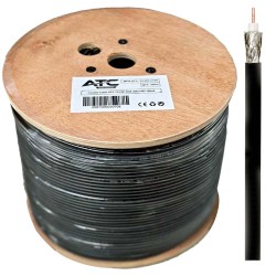 ATC Στροφείο RF ATC-723 RG6 300μ PET Μαύρο ATC Στροφείο RF ATC-723 RG6 300μ PET Μαύρο