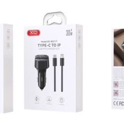 XO BCC17 Smart Bluetooth MP3 A+C Dual Port PD30W Φορτιστής Αυτοκινήτου με καλώδιο Lightning XO BCC17 Smart Bluetooth MP3 A+C Dual Port PD30W Φορτιστής Αυτοκινήτου με καλώδιο Lightning