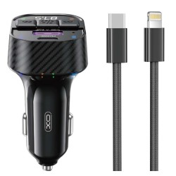 XO BCC17 Smart Bluetooth MP3 A+C Dual Port PD30W Φορτιστής Αυτοκινήτου με καλώδιο Lightning XO BCC17 Smart Bluetooth MP3 A+C Dual Port PD30W Φορτιστής Αυτοκινήτου με καλώδιο Lightning