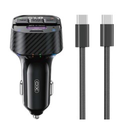 XO BCC17 Smart Bluetooth MP3 A+C Dual Port PD30W Φορτιστής Αυτοκινήτου με καλώδιο Type-C XO BCC17 Smart Bluetooth MP3 A+C Dual Port PD30W Φορτιστής Αυτοκινήτου με καλώδιο Type-C