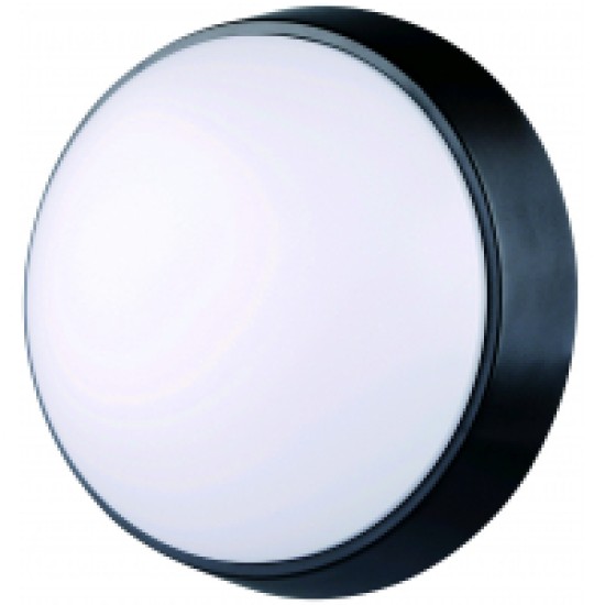 Avide Στεγανή Πλαφονιέρα Οροφής Στρογγυλό (Titania-R) IP54 14W Λευκό 4000K Μαύρο Avide Στεγανή Πλαφονιέρα Οροφής Στρογγυλό (Titania-R) IP54 14W Λευκό 4000K Μαύρο