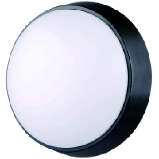 Avide Στεγανή Πλαφονιέρα Οροφής Στρογγυλό (Titania-R) IP54 14W Λευκό 4000K Μαύρο Avide Στεγανή Πλαφονιέρα Οροφής Στρογγυλό (Titania-R) IP54 14W Λευκό 4000K Μαύρο