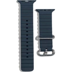 XO BT02A Marine Λουράκι Ρολογιού Σιλικόνης Universal 38/40/41mm Γκρι-Μπλε