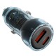 XO CC60 Smart Διαφανής Φορτιστής Αυτοκινήτου A30W+C30W/Ταυτόχρονη 60W Μπλε XO CC60 Smart Διαφανής Φορτιστής Αυτοκινήτου A30W+C30W/Ταυτόχρονη 60W Μπλε