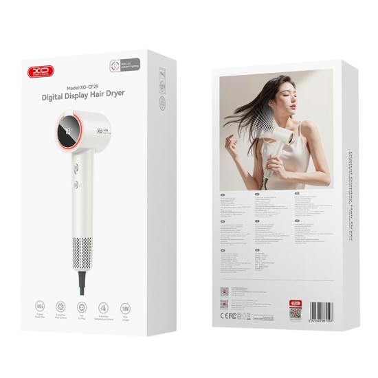 XO CF29 Πιστολάκι Μαλλιών Υψηλής Ταχύτητας με Ψηφιακή Οθόνη XO CF29 Πιστολάκι Μαλλιών Υψηλής Ταχύτητας με Ψηφιακή Οθόνη