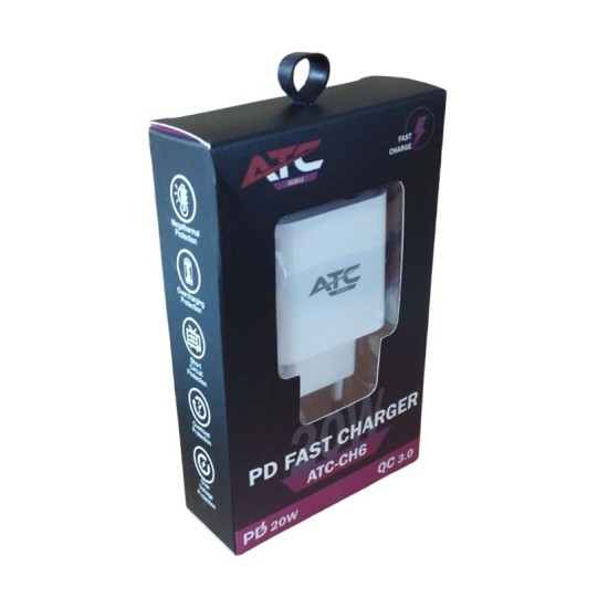 ATC-CH6 PD FAST CHARGER 20W ATC-CH6 PD FAST CHARGER 20W