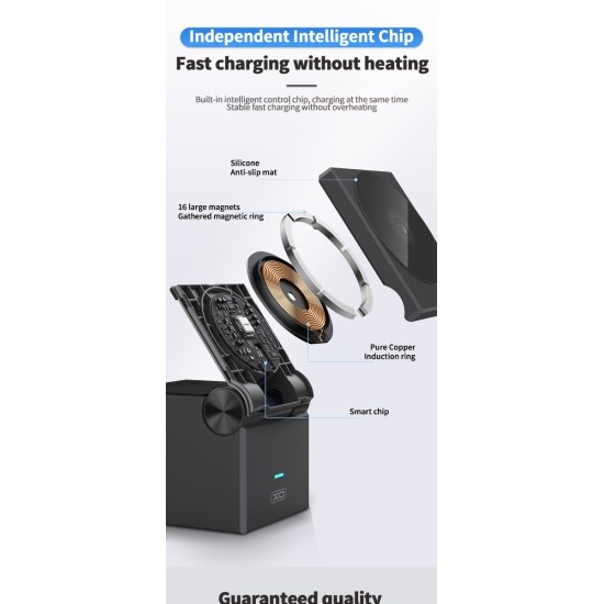 XO CX027 Κινητό /Apple Watch/ TWS 3-σε-1 Ασύρματος φορτιστής 15W