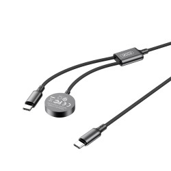 XO CX030 Type-c σε Type-c + Καλώδιο Φόρτισης Ρολογιού Μαύρο XO CX030 Type-c σε Type-c + Καλώδιο Φόρτισης Ρολογιού Μαύρο