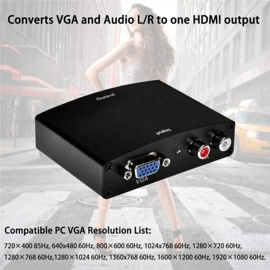 VGA σε HDTV Θήκη Αλουμινίου VGA σε HDTV Θήκη Αλουμινίου